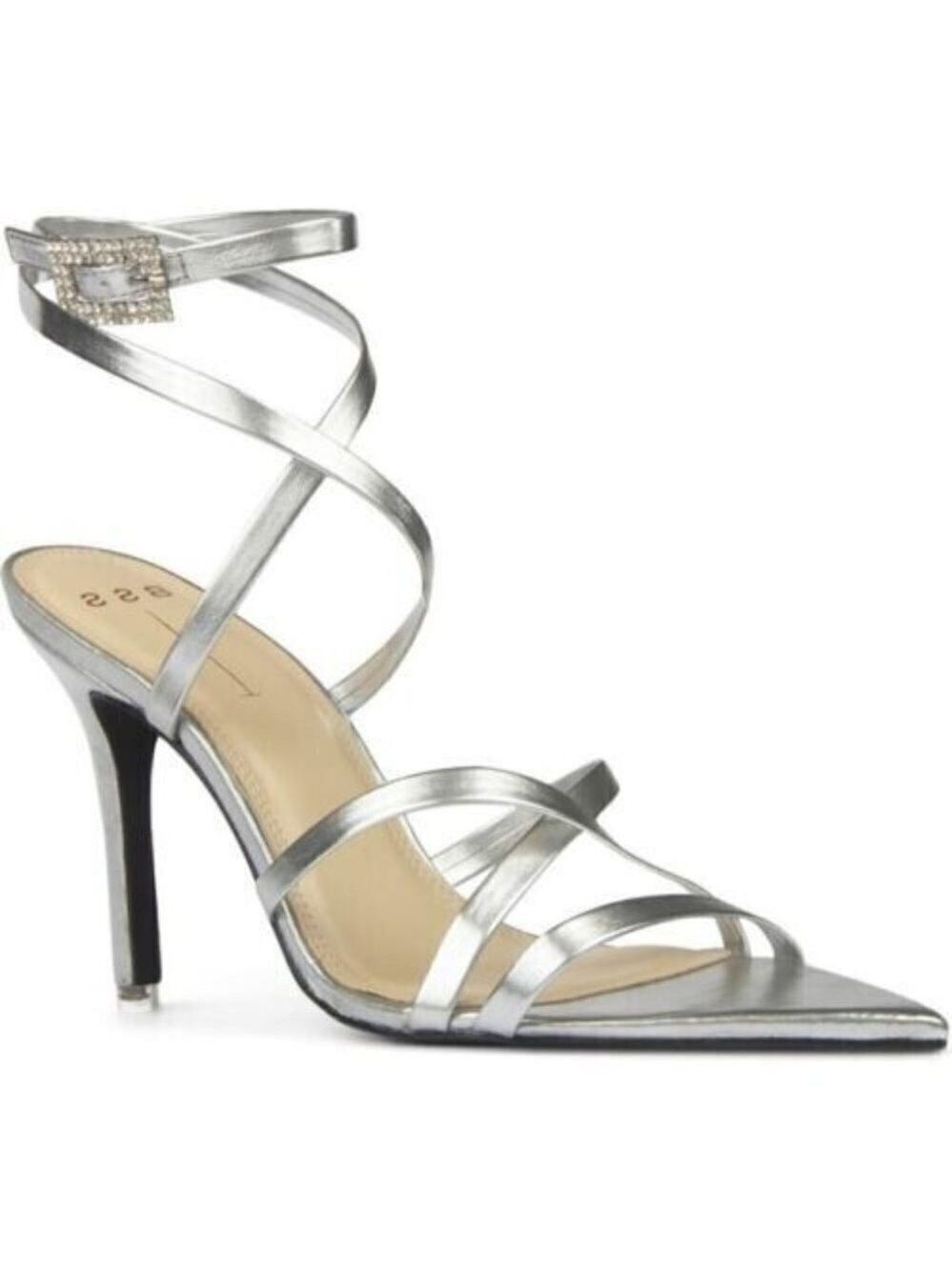 Black Suede Studio Sandals BNWOT "Kimora" Heels Women New Strappy
